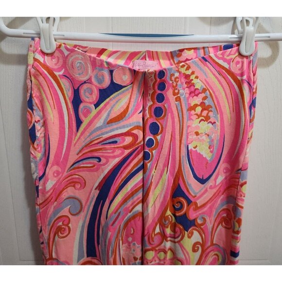 Lilly Pulitzer Womens Georgia May Palazzo Pull-On Stretch Pants Reef Retreat XXS - Picture 2 of 16